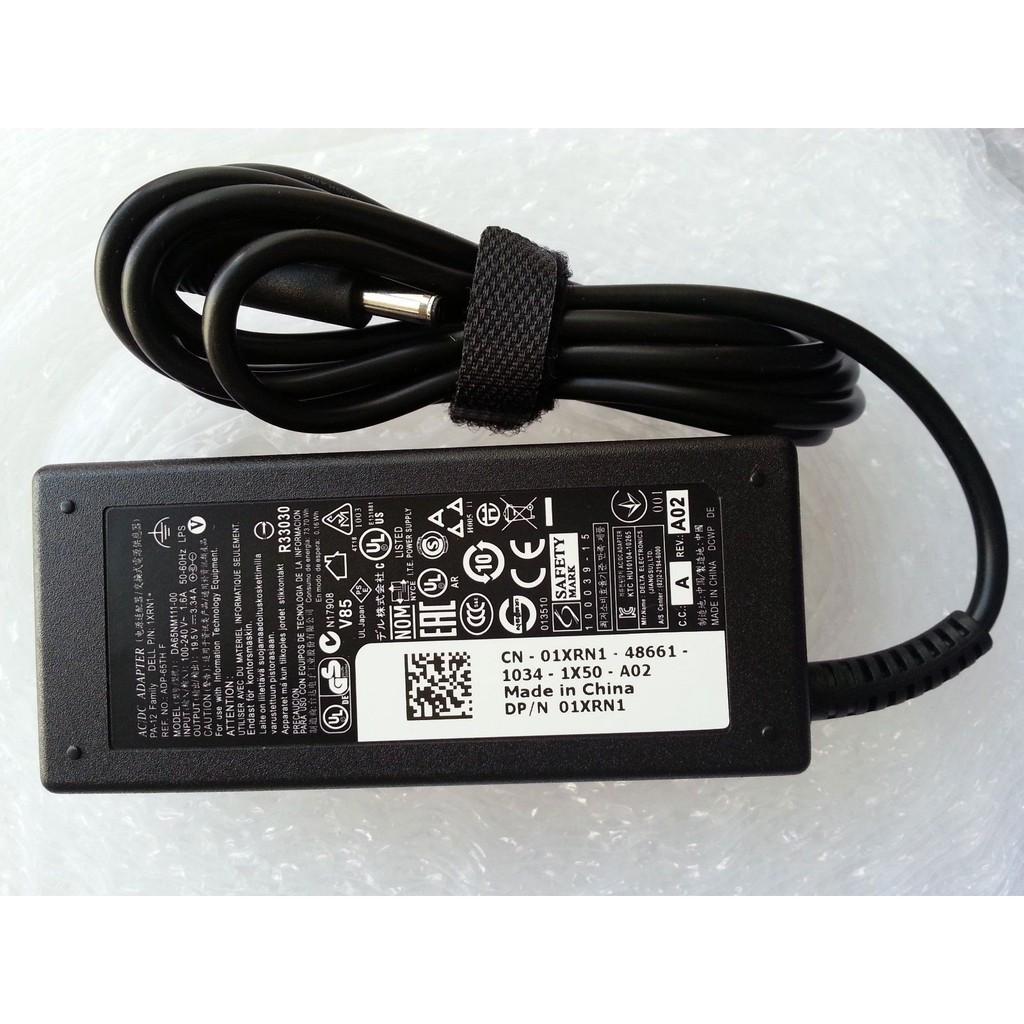 Sac laptop DELL 19.5V - 3.34A - 65W, chân kim to Φ7.4×Φ5.0 BẢO HÀNH ĐỔI MỚI 12 THÁNG