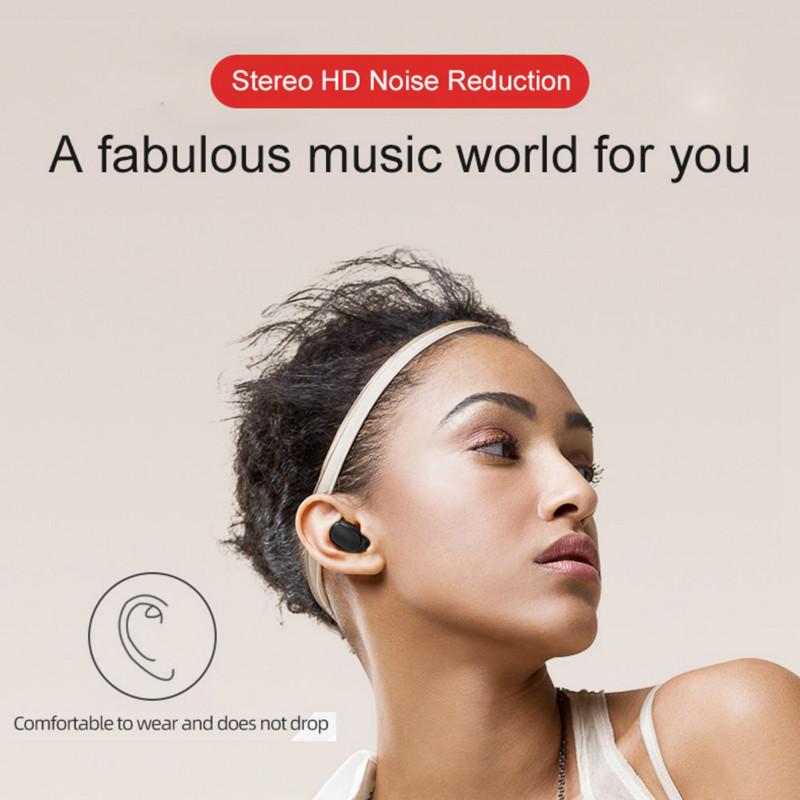 Thể Thao Mini Không Dây Bluetooth Tai Nghe HiFi Stereo Có Mic Tai Nghe Chụp Tai Chơi Game Điều Khiển Cảm Ứng Tự Động Ví Cầm Tay Chạy Blutooth