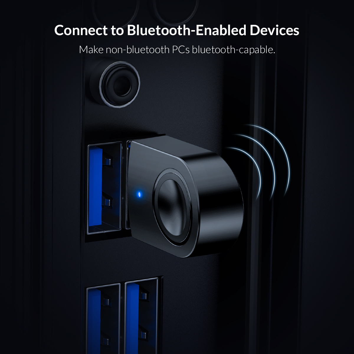 USB Bluetooth 5.0 tốc độ 5Mbps Orico BTA-608 – Hàng Phân Phối Chính Hãng