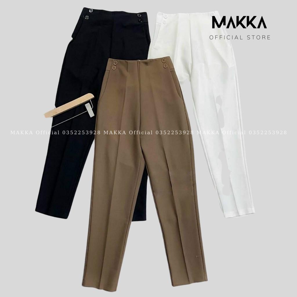 Quần baggy 4 khuy khóa lệ cạp cao siêu xinh thời trang 8332