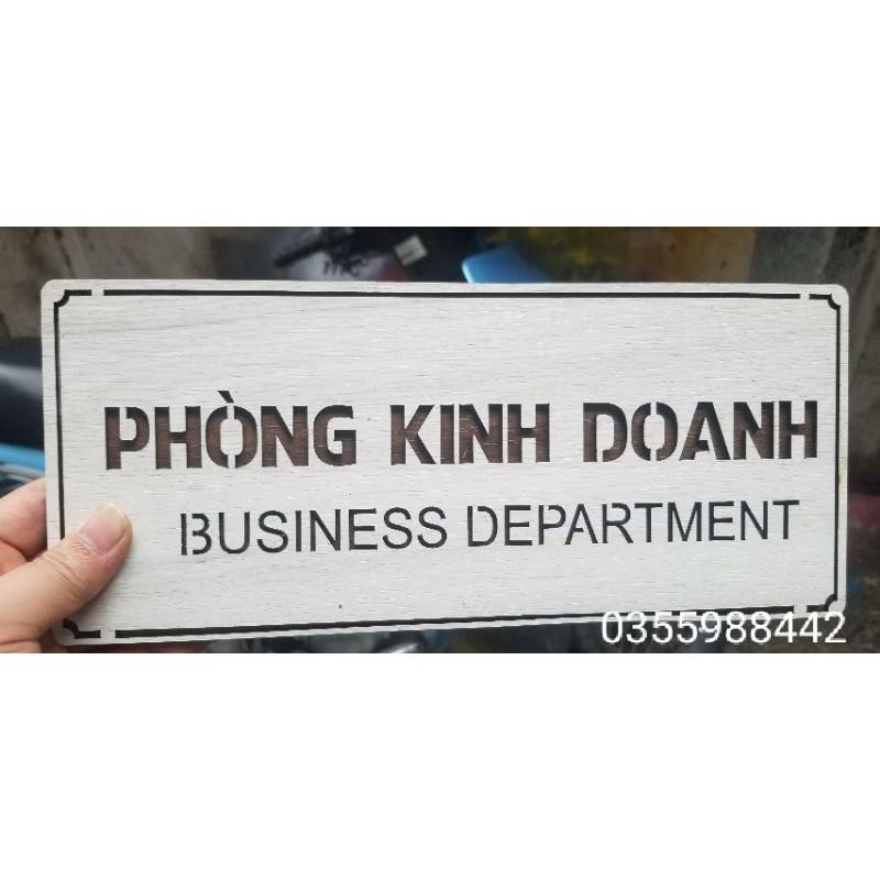 Bảng Gỗ Phòng Kinh Doanh