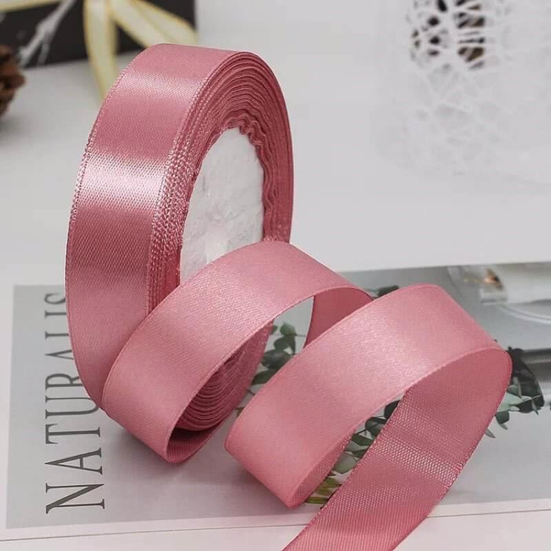 Ruy băng satin lụa bo viền 20mm cao cấp, ribbon, ruybang trang trí