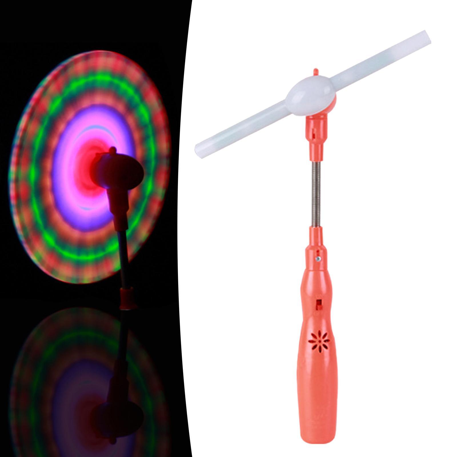 Light up Swivel Windmill Toy LED Windmill Rotating Toy with Light and Sound Sensory Toy Glowing Outdoor Toy for Carnival Favor Kids Girls Boys