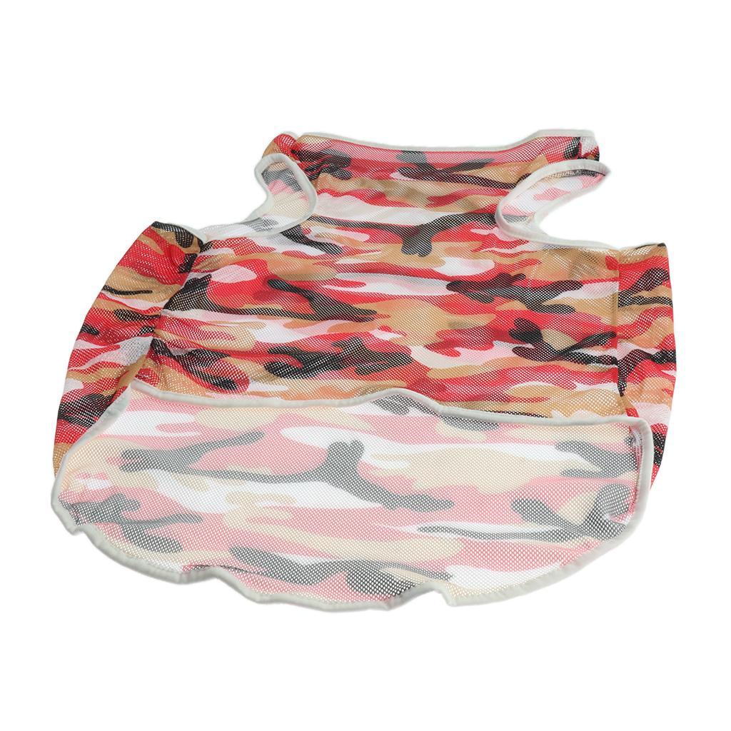 Pet Dog Summer Clothes Puppy Medium Large Dog Camouflage Mesh Vest