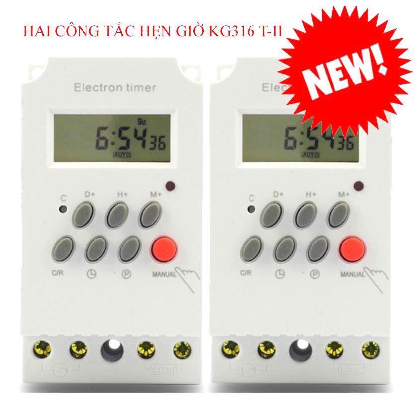 Công tắc hẹn giờ điện tử KG316T công suất lớn - mẫu mới 2020 Công tắc hẹn giờ KG316 T-II