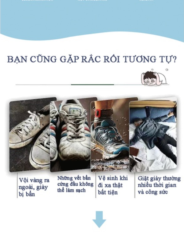 Tuýp Kem Trắng 260g Làm Sạch Khử Trùng Cho Giày Da Thể Thao Không Cần Nước