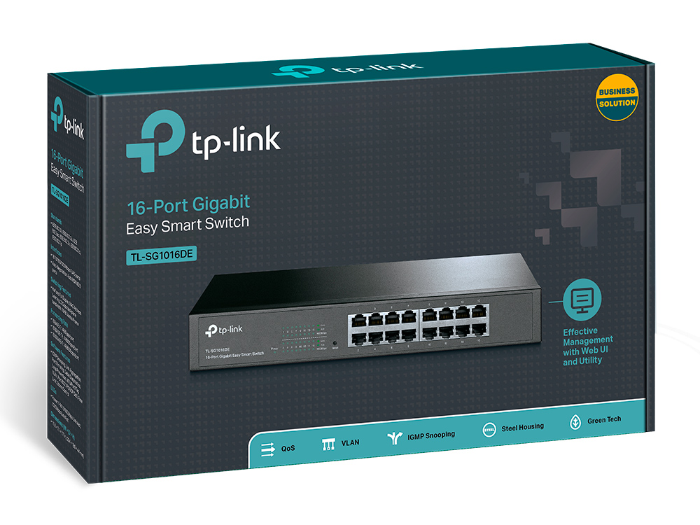 Bộ Chia Tín Hiệu Thông Minh TP-Link TL-SG1016DE Easy Gigabit 16 Cổng - Hàng Chính Hãng