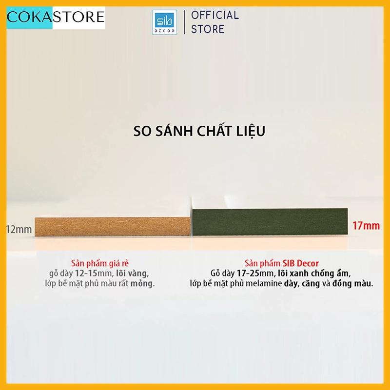 Set 4 Kệ Gỗ Trang Trí TreoTường Thanh Ngang Kết Cấu Dấu Chân Kích Thước 20,30,40,50cm x 15cm - Kèm Phụ Kiện