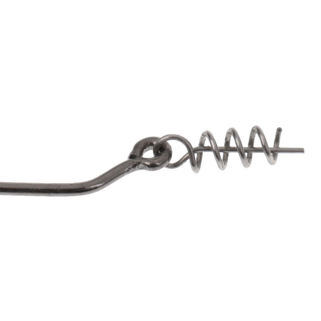 10 Pieces 2g/5g Weedless Weighted Spring Lock Twistlock Swim Bait Fishing Hooks