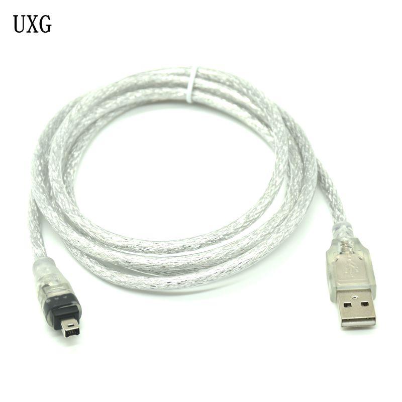 USB Male to Firewire IEEE 1394 4 PIN MALE ILINK ADAPTER CLINEWIRE 1394 Cáp cho cáp camera DCR DCR-TRV75E DV 120cm