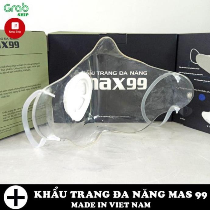 Khẩu Trang Đa Năng Trong Suốt Nhựa TPU Có Van Lọc Khí MAX99