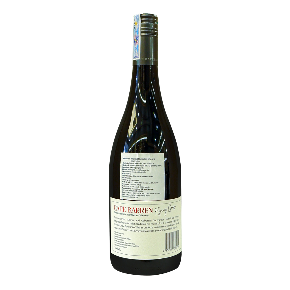 Rượu Vang Đỏ Cape Barren Flying Geese Shiraz 750ml 14.5% - Úc - Hàng Chính Hãng