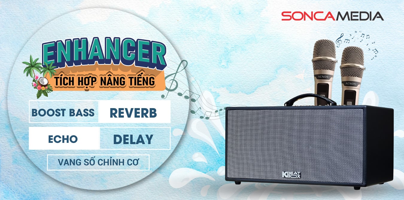 Dàn âm thanh di động xách tay ACNOS CS448 [HÀNG CHÍNH HÃNG]