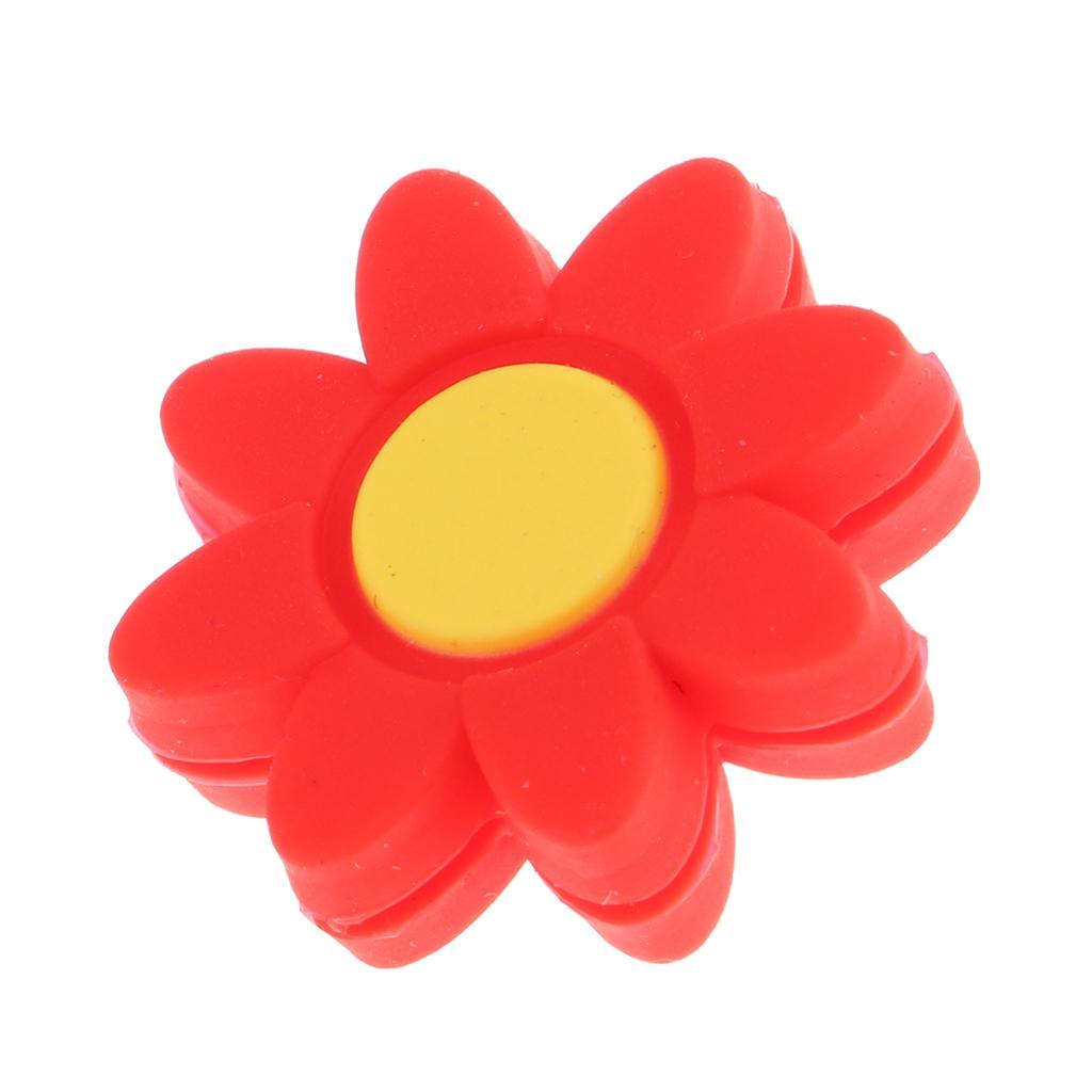 Tennis Racket Vibration Dampeners Squash Racquet Shock Absorber Red