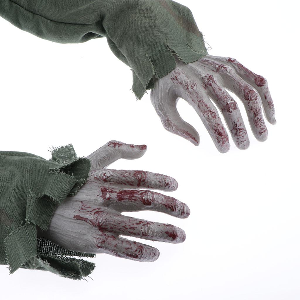 Scary Halloween Crawling Zombie Animated Haunted House Party Decoration Prop