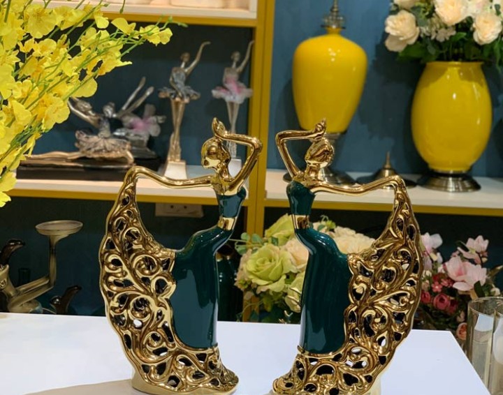Tượng Decor Trang Trí Cô Gái Múa Nghệ Thuật