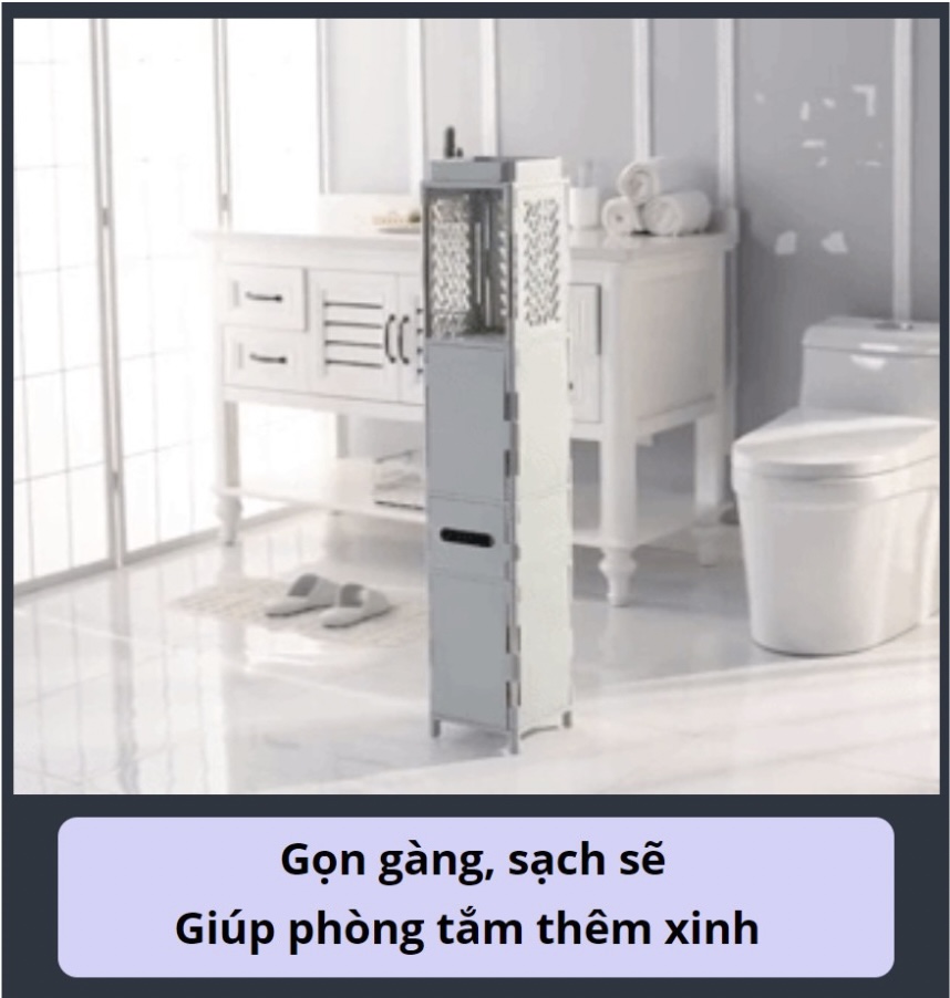 TỦ LẮP RÁP ĐỰNG VẬT DỤNG NHÀ TẮM