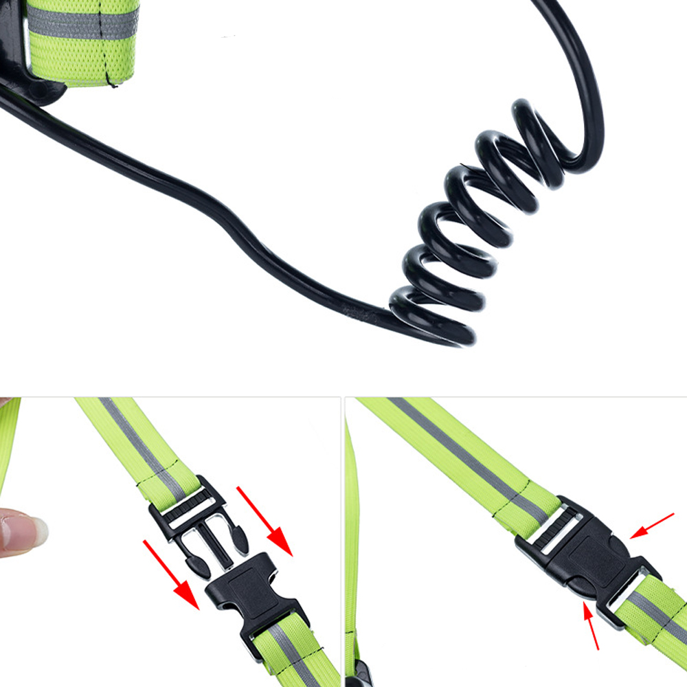 Đèn chạy bộ ban đêm cảnh báo an toàn có 3 chế độ ánh sáng có thể sạc bằng USB