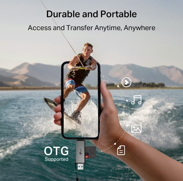 Đầu Đọc Thẻ Nhớ TP-Link USB 3.0 Type-C&amp;A dành cho thẻ SD và microSD 3.0 - Hàng chính hãng