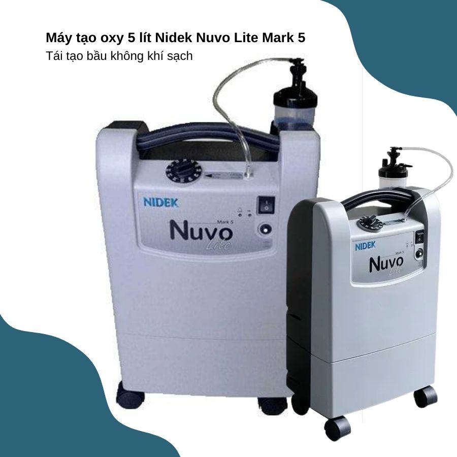 Máy tạo oxy 5 lít Nidek Nuvo Lite Mark 5