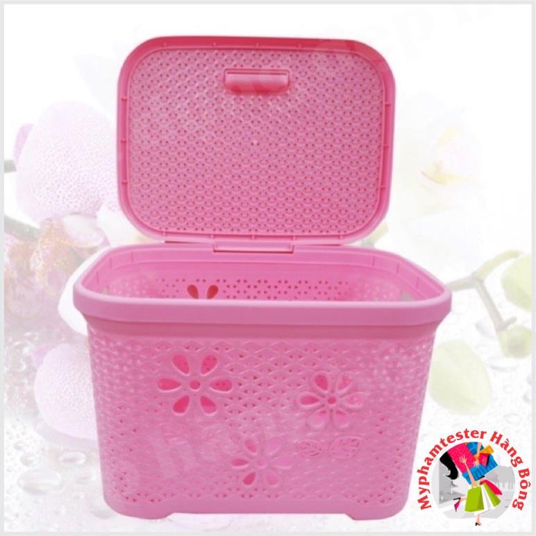 Giỏ nắp hoa / làn nắp hoa / giỏ đựng quần áo