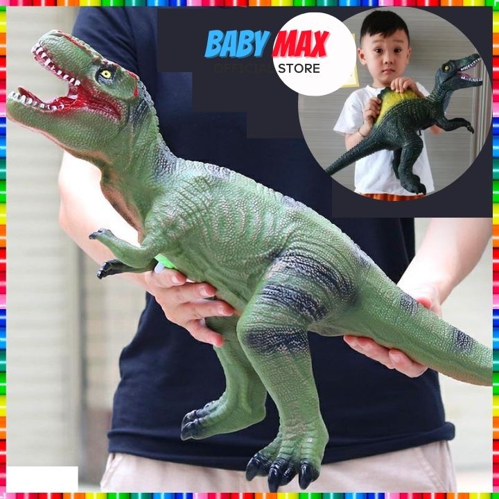 Khủng long đồ chơi mô hình bạo chúa kích thước lớn cưỡi được đồ chơi trẻ em BABY MAX