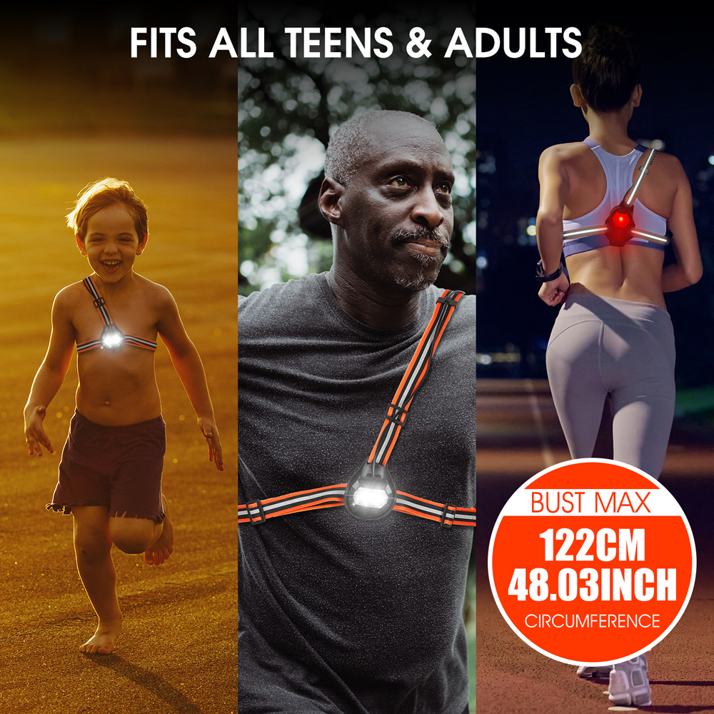 WEST BIKING Đèn thể thao ngoài trời IPX4 Đèn pin sạc USB chống nước Đèn LED ban đêm