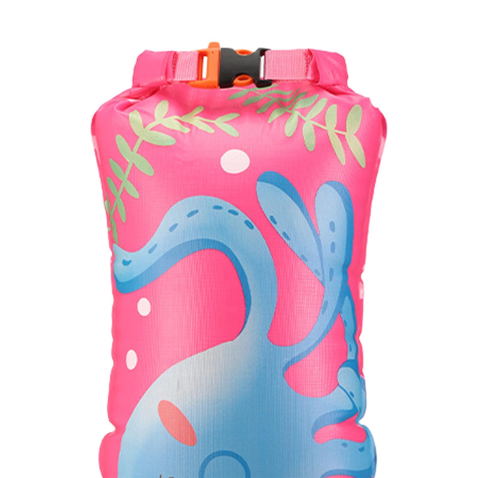 Safety Swim Buoy Floating Bag Waterproof Bag Swimming Tow Bag Ultralight Inflatable Buoy Float Swim Safety Float for Diving Boating Kayaking