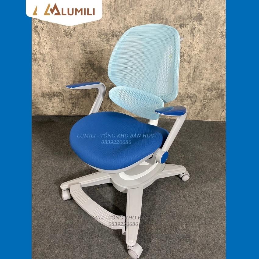 Ghế chống gù cao cấp Lumili DS2 ghế công thái học thông minh điều chỉnh nâng hạ 3 chiều tặng bọc ghế
