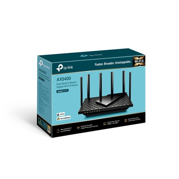 Bộ Phát Wifi TP-Link Archer AX73 Băng Tần Kép AX5400 Wifi 6 - Hàng Chính Hãng