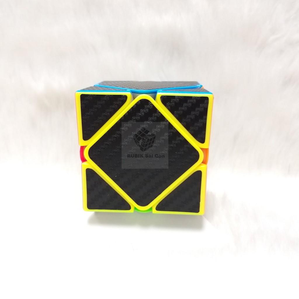 Khối Rubik Carbon Biến Thể Skewb - Rubic Ma Thuật Các Bon Biến Dạng - Ru Bíc Cacbon MoYu Meilong - Rubick Cac Bon Đẹp