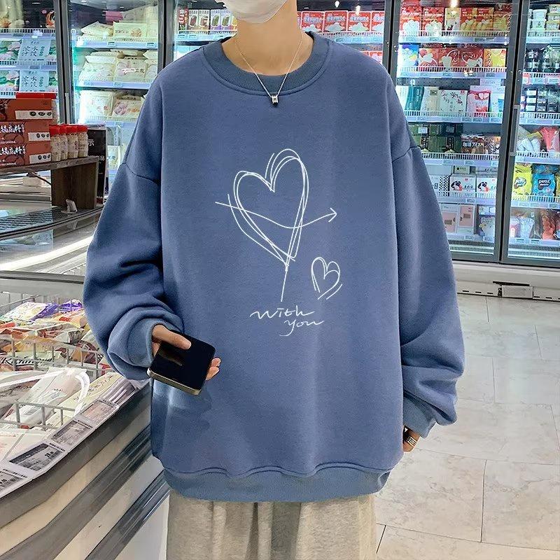 Áo Nỉ Dài Tay Cổ Tròn Form Rộng Họa Tiết Graffiti Size M-3XL Cho Nam
