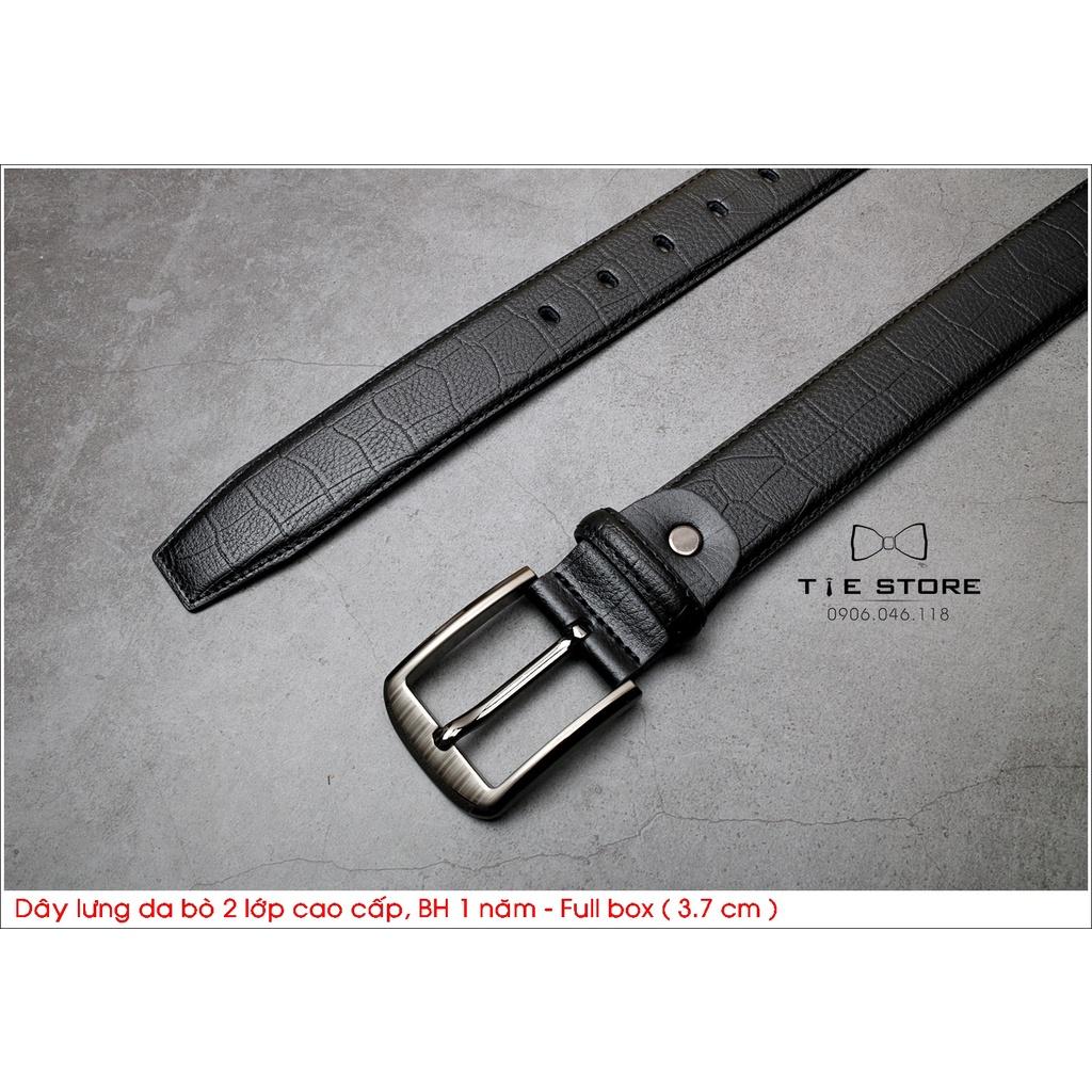 NHIỀU MẪU Thắt Lưng Nam Da bò 2 lớp, dây lưng công sở cao cấp BH 1 năm Full box - Khóa kim 01