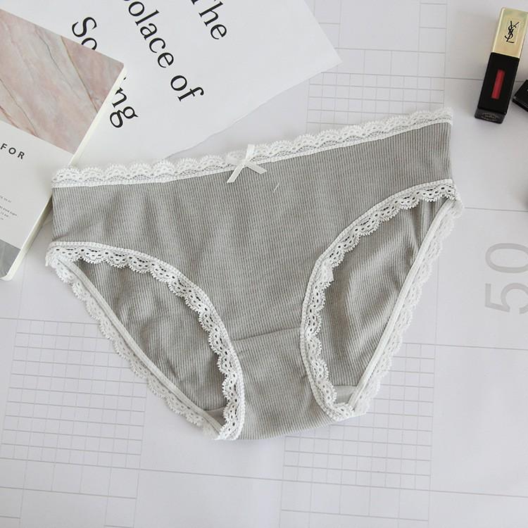 Quần lót viền ren sợi bông CT8