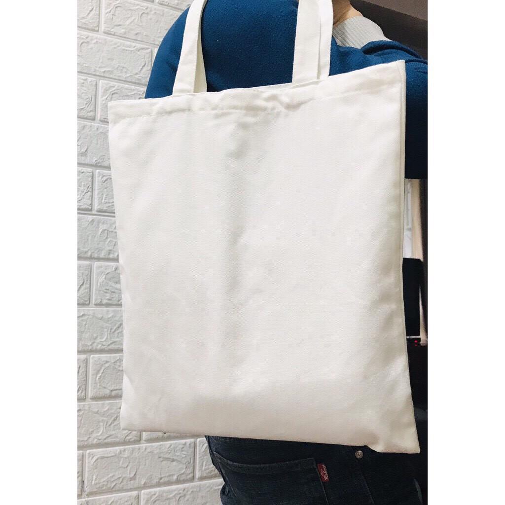 Túi vải bố canvas tote đựng đồ quần áo đeo vai thời trang nhỏ giá rẻ