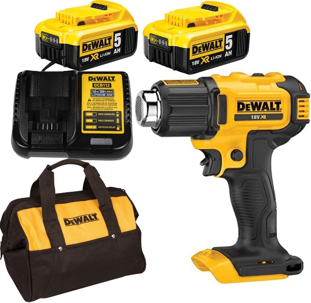 MÁY THỔI HƠI NÓNG PIN CẦM TAY 18V DEWALT DCE530P2- HÀNG CHÍNH HÃNG