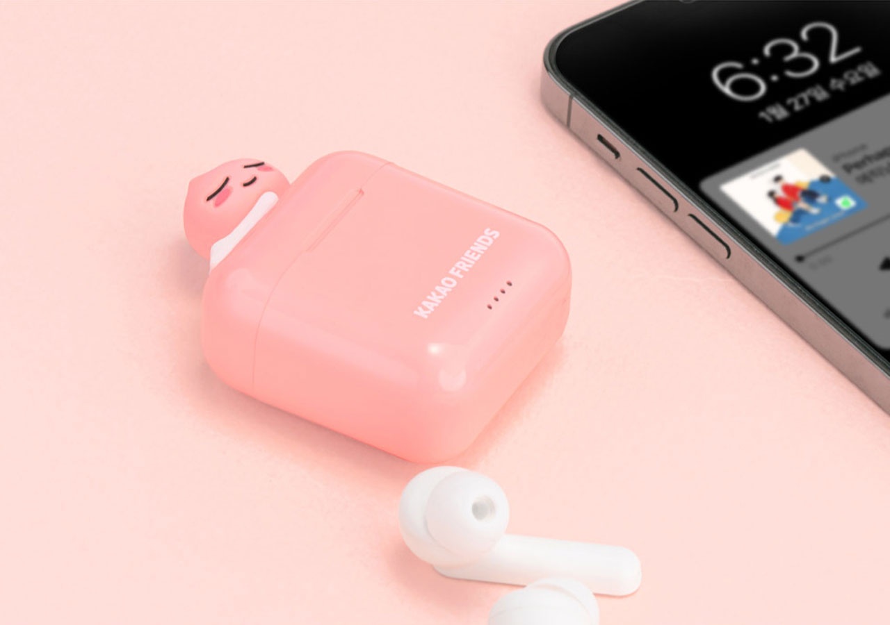 Tai Nghe Không Dây Bluetooth K1 Earbuds Ryan &amp; Apeach KAKAO FRIENDS - Hàng chính hãng