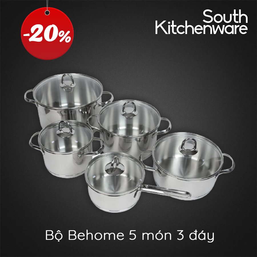 BỘ Behome 5 MÓN 3 ĐÁY