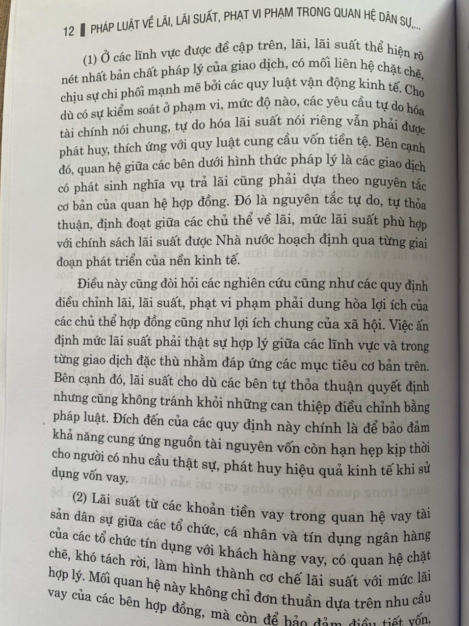 Pháp Luật Về Lãi, Lãi Suất, Phạt Vi Phạm Trong Quan Hệ Dân Sự, Thương Mại Và Tín Dụng Ngân Hàng