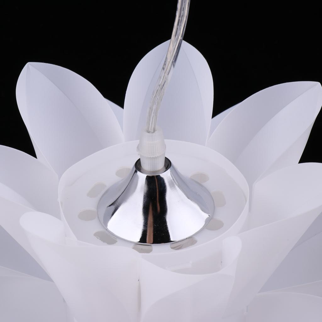 DIY Kit Lotus Chandelier Pendant Hanging Ceiling Light Lampshade Decor