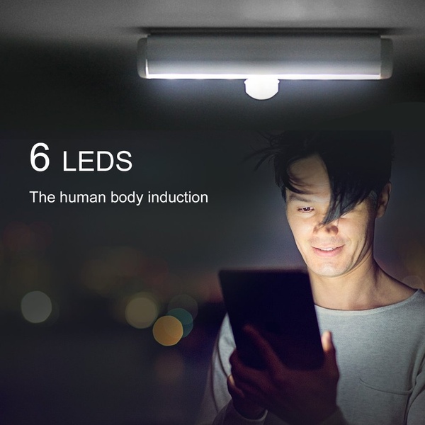 Đèn 6 Led cảm biến chuyển động hồng ngoại