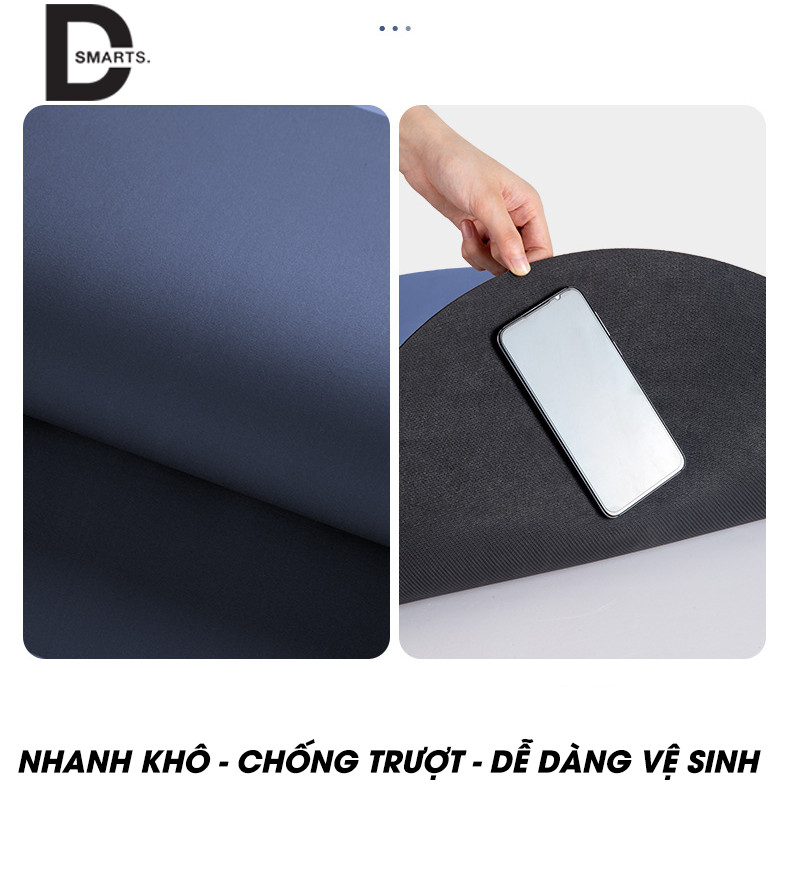 Thảm lau chân nhà tắm 4 lớp cao cấp chất liệu cao su siêu thấm hút,mau khô,chống trơn trượt kích thước 40*60cm