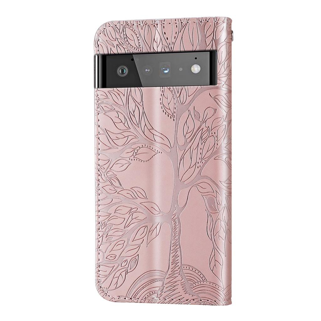 Ốp dạng ví da lật có ngăn đựng thẻ dành Cho Google Pixel 6 Pro