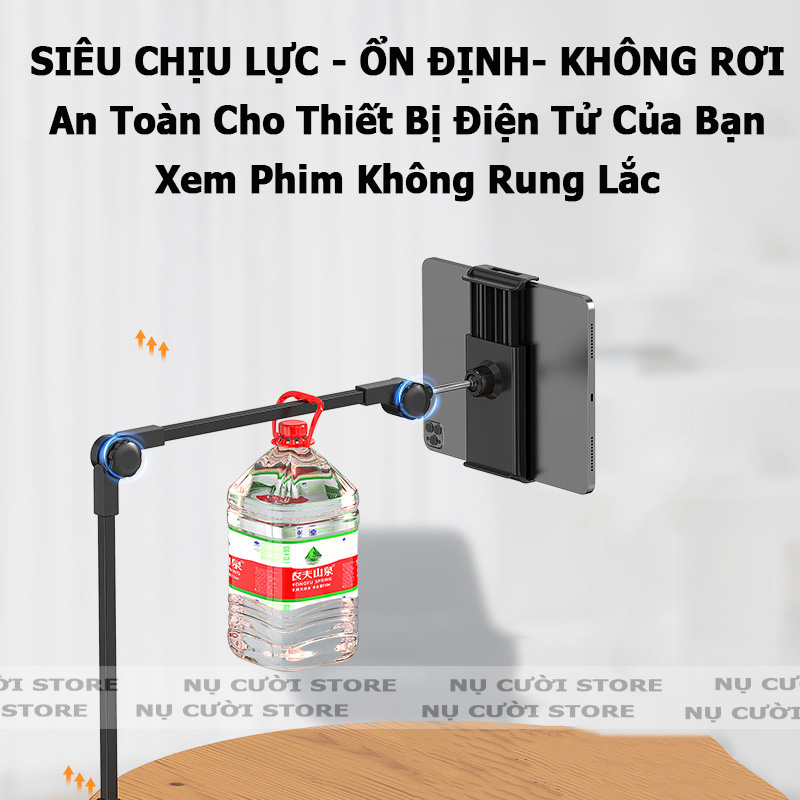 Giá Đỡ Điện Thoại Kẹp Cạnh Bàn, Đầu Giường; Kê Máy Tính Bảng Gấp Gọn; Cây Kẹp 11inch; Setup Decor Bàn Làm Việc