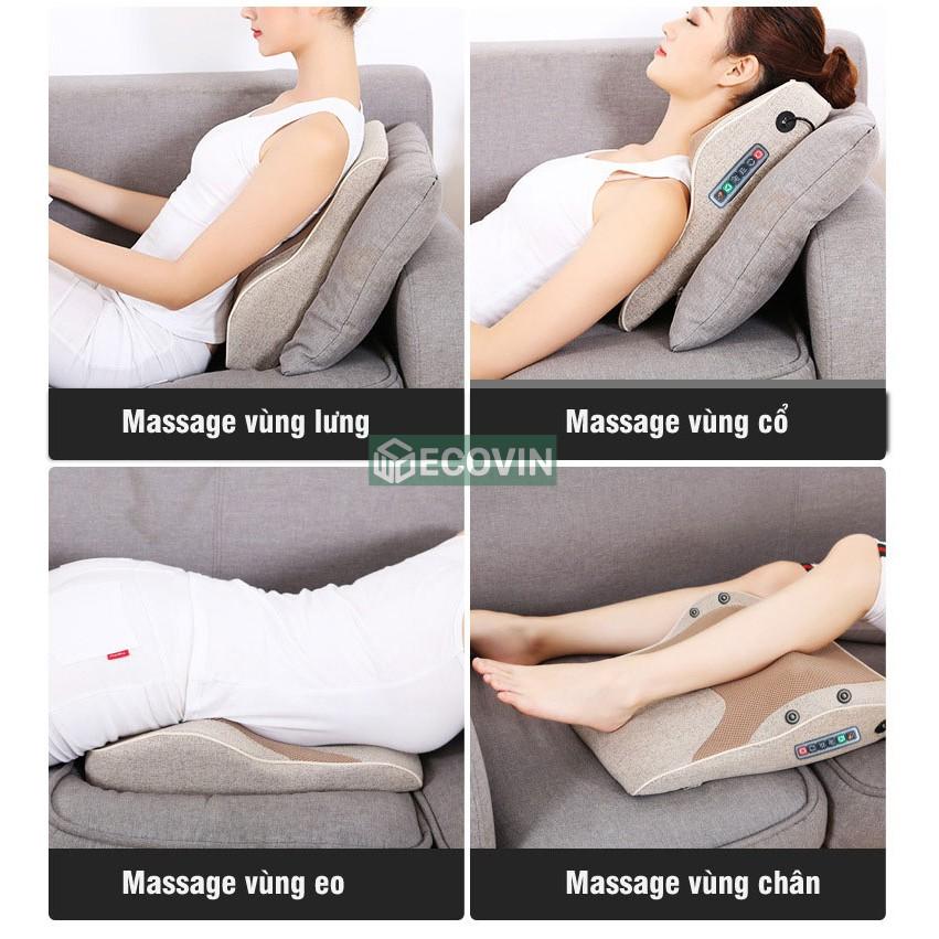 Gối Massage Cổ, Vai Gáy, Máy Mát Xa Lưng và Cổ Hồng Ngoại