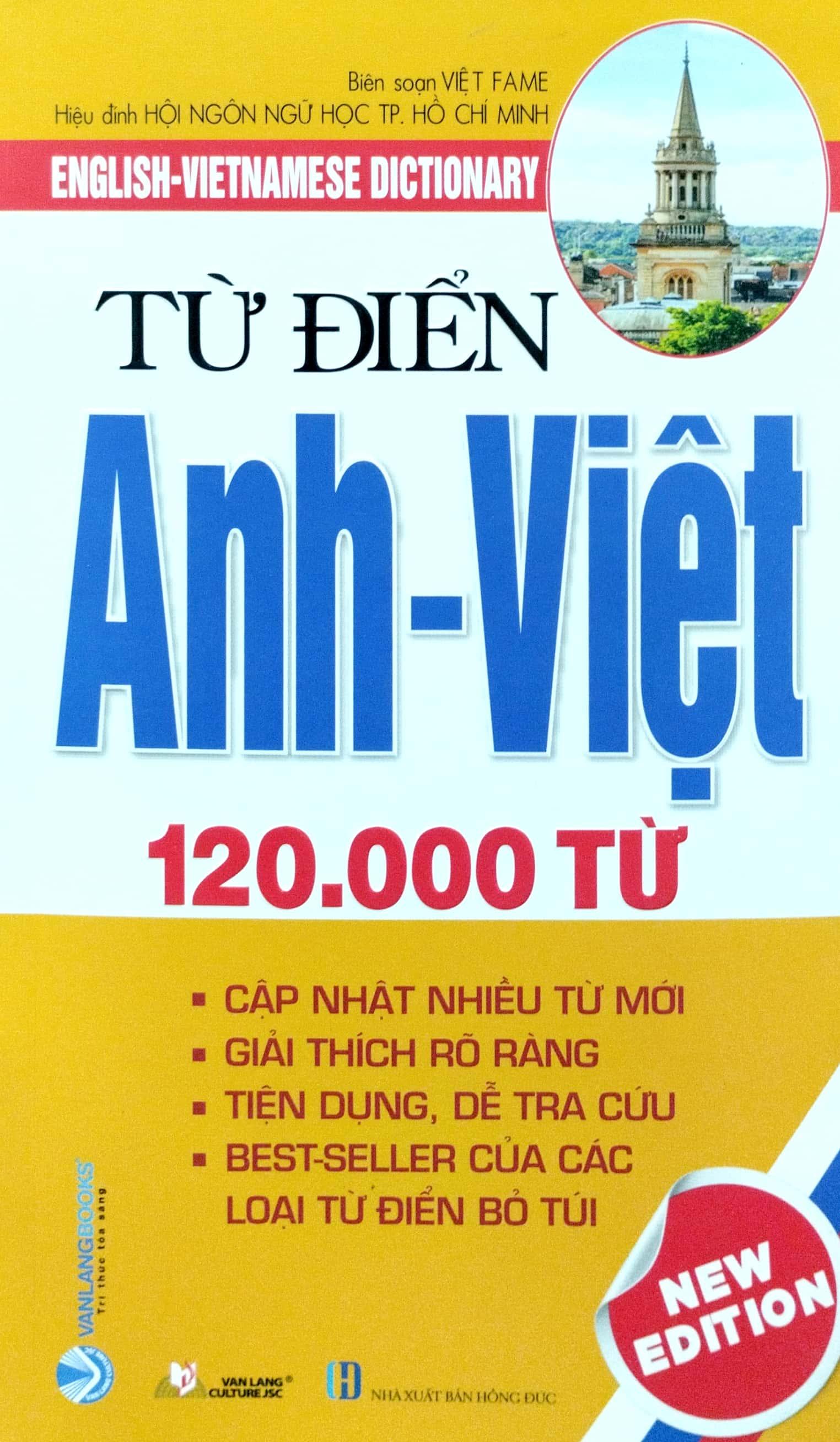 Từ Điển Anh - Việt 120.000 Từ