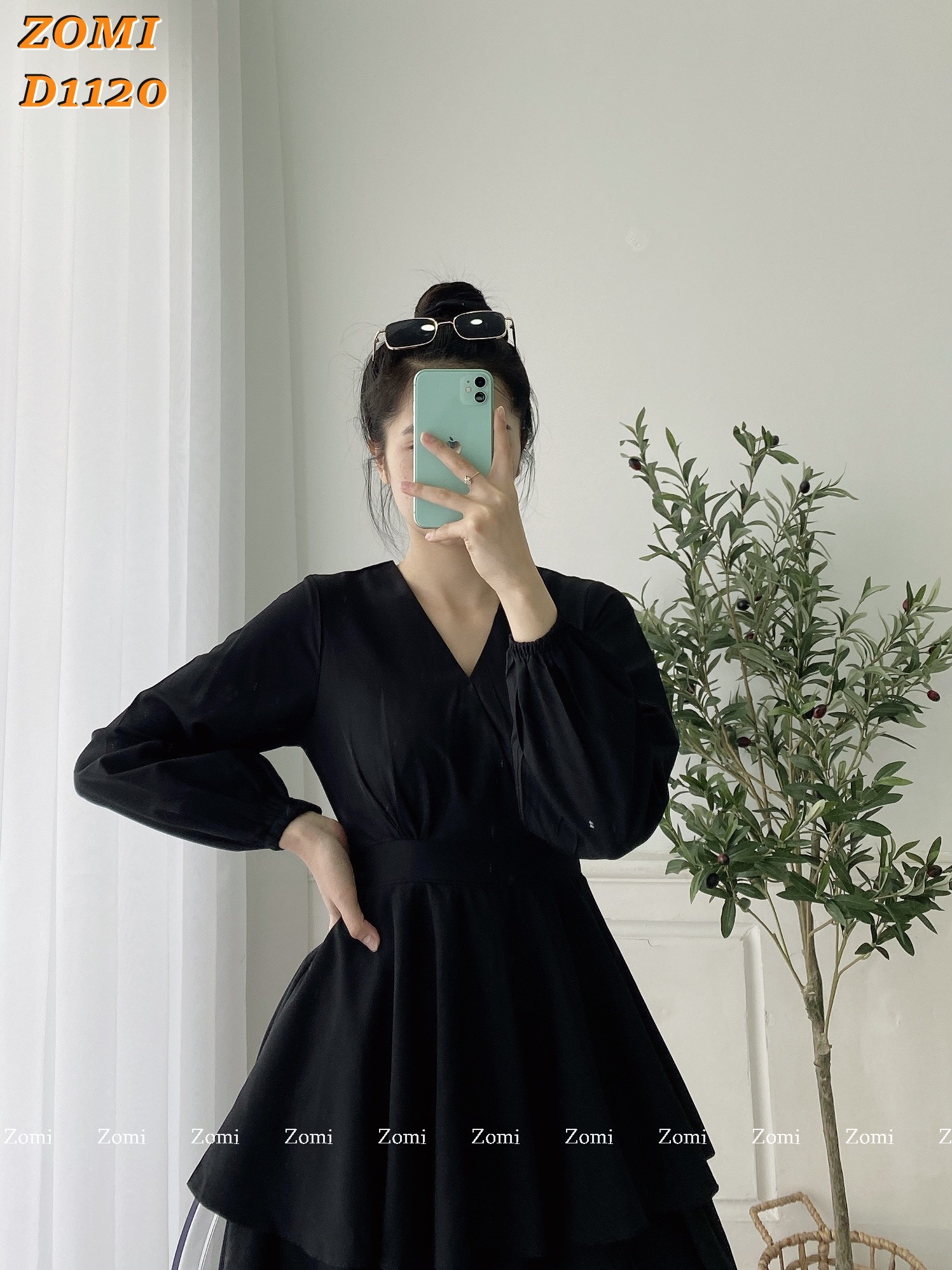 JUMPSUIT NỮ ĐẸP XÒE 2 TẦNG ĐỎ ĐEN || ZOMI - Đen - XS