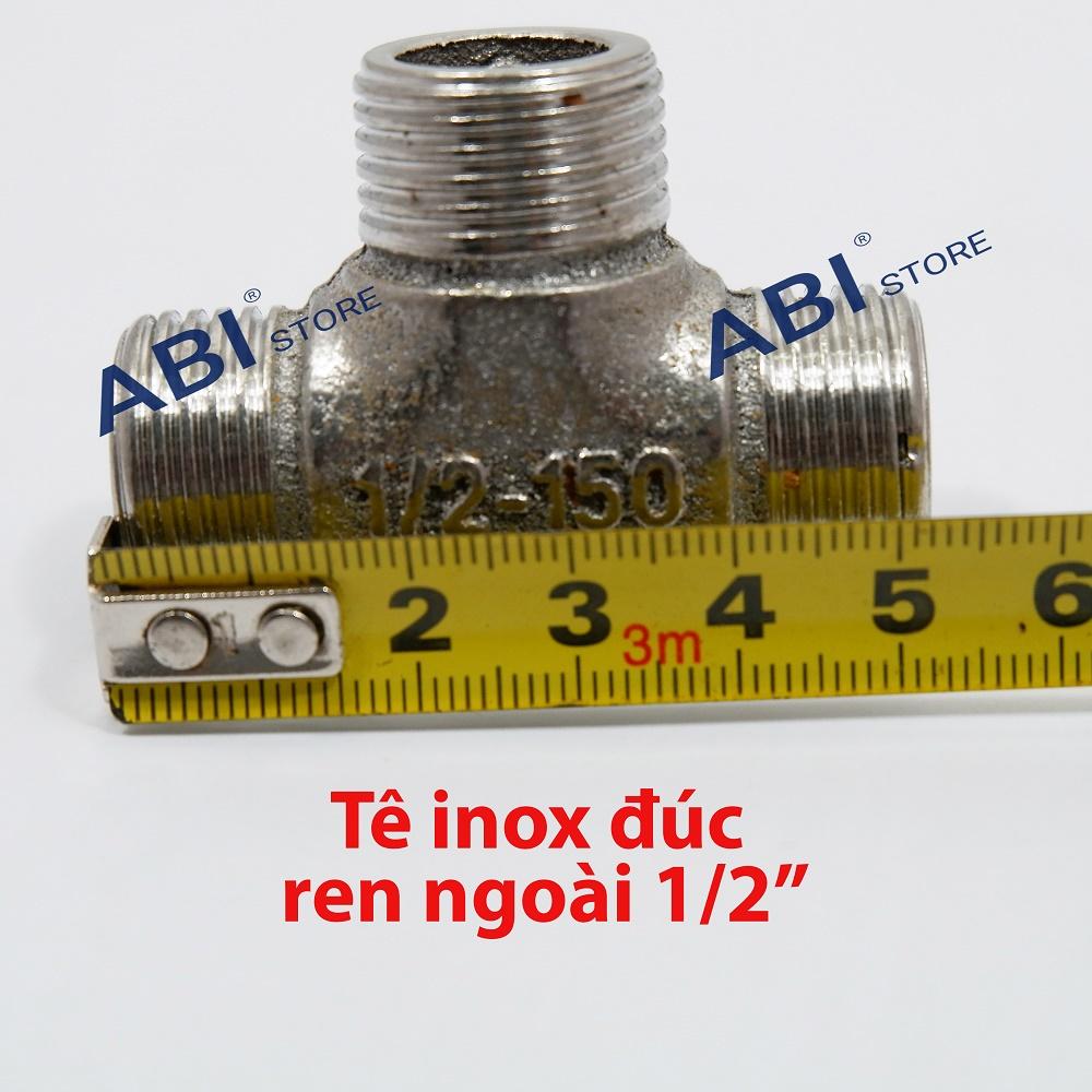 Tê ren ngoài 21, T ren trong dn15, T inox hàng dày đẹp giá rẻ
