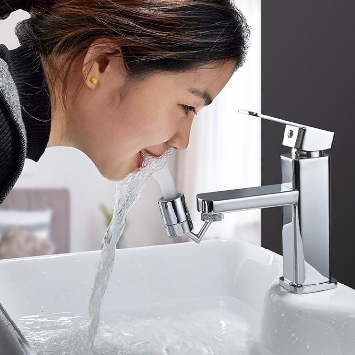 ĐẦU NỐI INOX TĂNG ÁP VÒI NƯỚC lắp được đa số vòi chậu rửa chén bát lavabo với 2 chế độ nước chảy