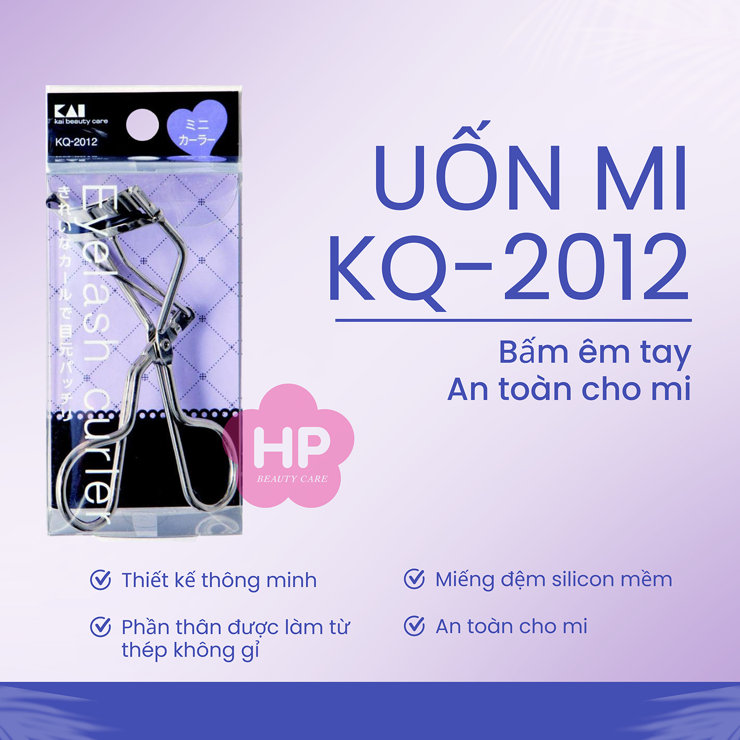 Bấm Cong Mi Trên Thân Thép Không Gỉ Kai Kq-2012 (87103)